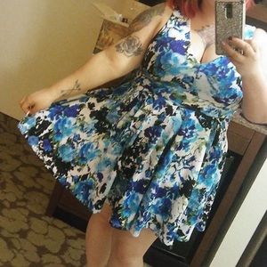 Cocktail Floral Print Dress